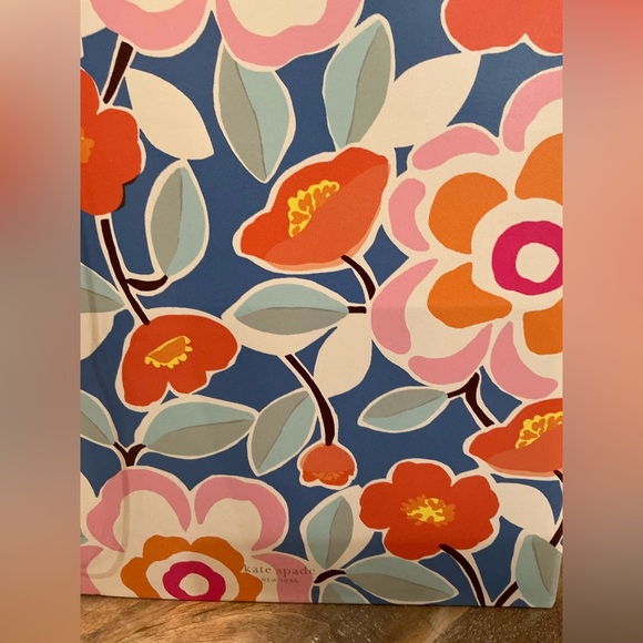 Kate spade notepad + Kate candy stripe pencil pouch / multi use zippered case - Picture 5 of 13